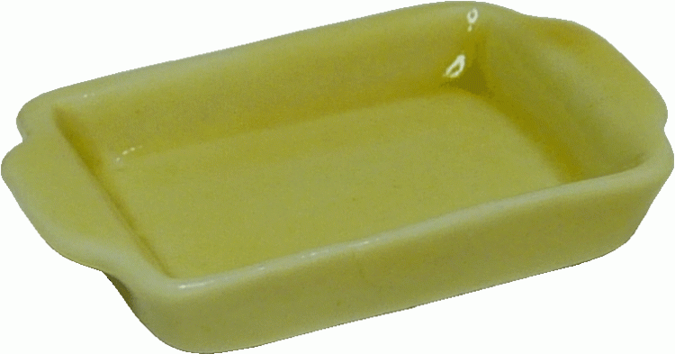 (image for) Yellow Ceramic Baking Pan