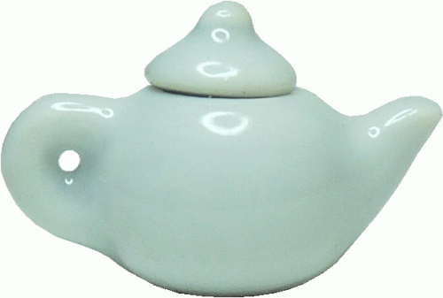 (image for) Ceramic White Teapot w/ Lid