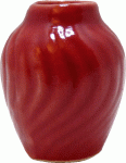 (image for) Red Swirl Patterned Ceramic Vase