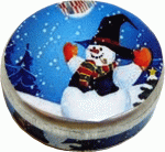 (image for) Blue Snowman Tin Empty