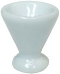 (image for) White Ceramic Pedestal Vase