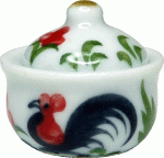 (image for) Rooster Pot w/ Lid & Handles