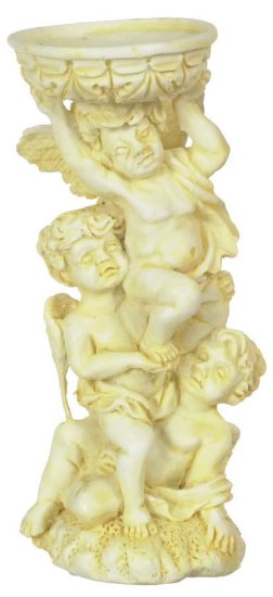 (image for) Angels Bird Bath Ivory 2pc