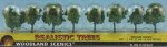 (image for) 3/4 Inch Medium Green Trees 8pc