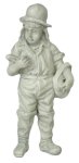 (image for) Farmer Boy Yard Ornament 3pc Gray