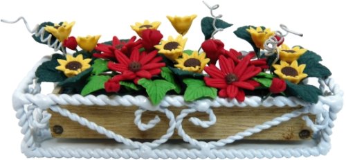 (image for) Summer Flowers in Braided Iron Planter