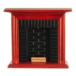 (image for) Fireplace - Mahogany w/ Black Brick