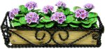 (image for) Purple Geranium in Braided WI Box Planter