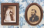 (image for) Brown Framed Sepia Photos 2pc