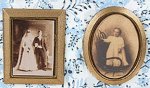 (image for) Gold Framed Sepia Photos 2pc