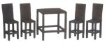 (image for) Wicker High Top Dining Set - 5pc