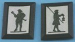 (image for) Town Crier & Lamplighter Silhouettes 2pc