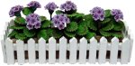 (image for) Lavender Geraniums in Picket Fence