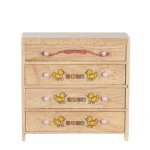 (image for) 4 Drawer Chest Dresser w/ ABC Graphics - Oak