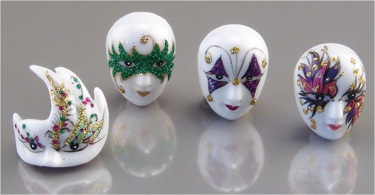 (image for) Mardi Gras Mask Set