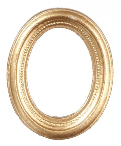 (image for) Empty Gold Oval Picture Frame