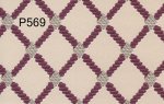 (image for) Maroon & Beige Trellis Wallpaper 3pc