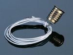 (image for) Screw Base Bulb Socket - White Wire