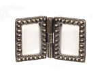 (image for) Folding Double Antique Brass Frame 2pc