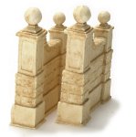 (image for) Tan Stone Wall One Pair