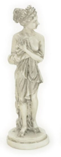 (image for) Shy Lady Statue - Gray - 2pc