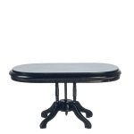 (image for) Oval Dining Room Table - Black