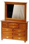 (image for) Walnut Dresser w/ Mirror