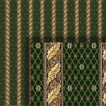 (image for) Dark Green & Gold Stripe Wallpaper