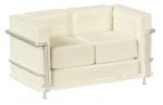 (image for) Le Corbusier Art Deco Sofa - White