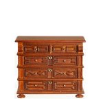 (image for) French Chateau 8 Drawer Chest Dresser - Walnut