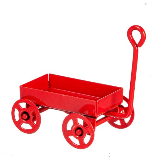 (image for) 1/2in Scale Red Metal Wagon