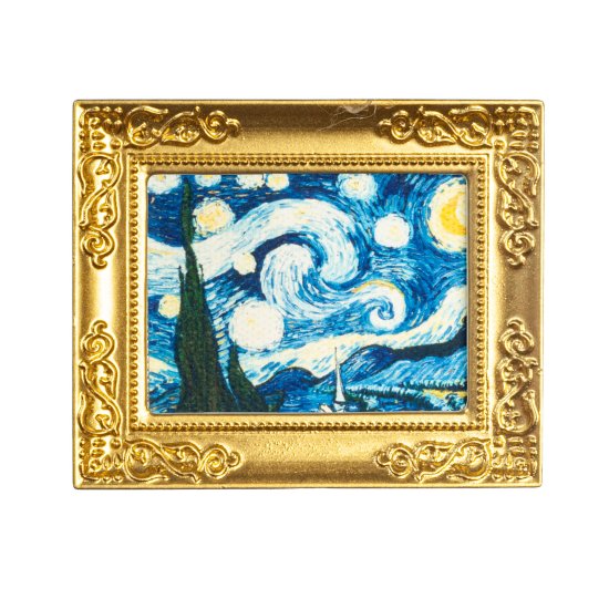 (image for) Van Gogh Starry Night - Gold Frame