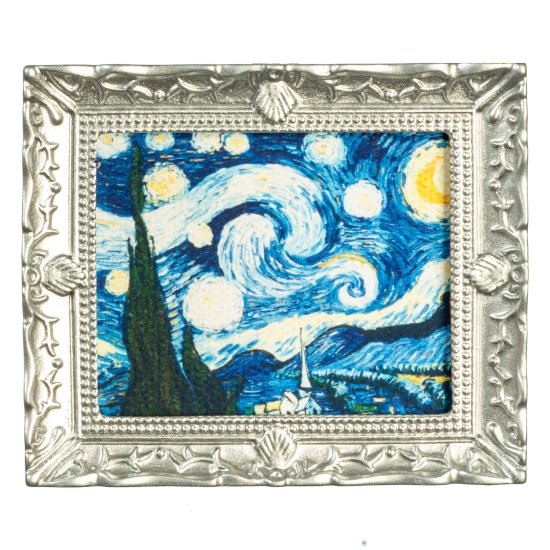 (image for) Van Gogh Starry Night - Silver Frame