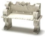 (image for) Stone Victorian Bench Tan