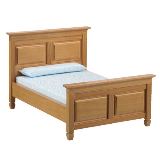 (image for) Modern Double Bed - Oak