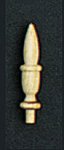 (image for) Unfinished Wooden Finial 3/4in 4pc