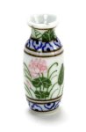 (image for) Porcelain Vase w/ Water Lily Design