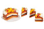 (image for) Fancy Fruit Cake w/ 3 Cut Pieces