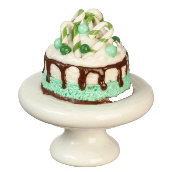 (image for) Holiday Fancy Fruit Cake on Ceramic Pedestal