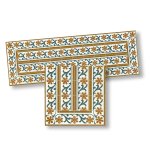 (image for) Floral Mosaic Floor Tile Border