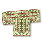 (image for) Red & Green Mosaic Floor Tile Border