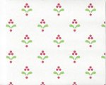 (image for) PP Wallpaper Red & Green Pattern on White 3pc