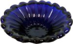 (image for) Blue Glass Ribbed Platter