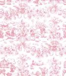 (image for) Wallpaper Playland Toile Pink 3pc