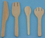 (image for) Wooden Cooking Utensils 4pc