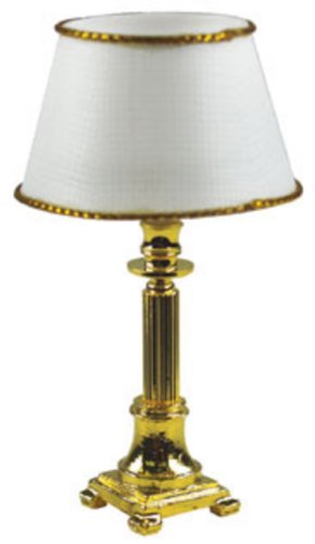 (image for) Brass Column Table Lamp 12v