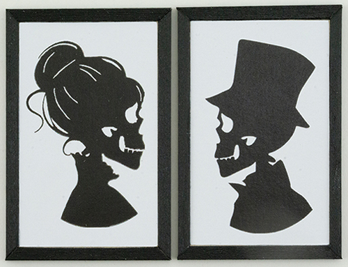 (image for) Day of Dead Skeleton Framed Pictures 2pc