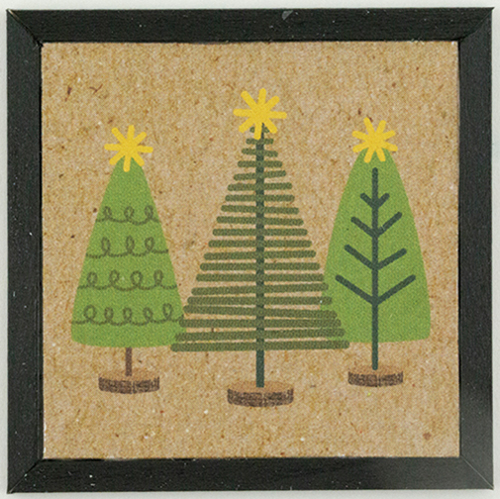 (image for) Christmas Trees Holiday Framed Picture