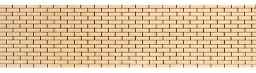 (image for) Brick Siding - Unfinished Wood 2pc