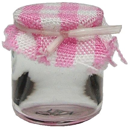 (image for) Small Apothecary Jar w/ Gingham Top